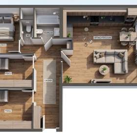 Foto inzerátu Prodej bytu 4+kk/L, 76 m2, OV, ul. Místecká, Praha 9 Letňany