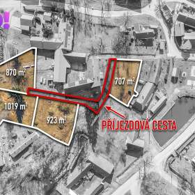 Prodej stavebního pozemku 870 m², Děbolín, Jindřichův Hradec / 19407496