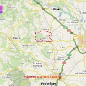Prodej pole, 4632 m², Náměšť na Hané / 19419414