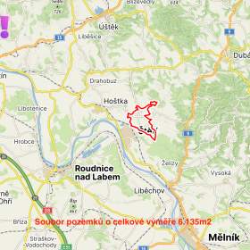 Prodej pole, 6135 m², Radouň u Štětí / 19420837