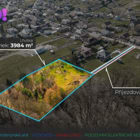 Prodej stavebního pozemku 3 984 m², Ostrava -  Lhotka / 19492155