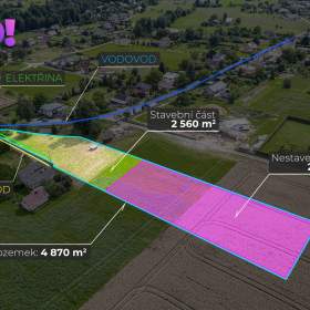 Foto inzerátu Prodej stavebního pozemku – Třinec - Konská, 2 560 m²