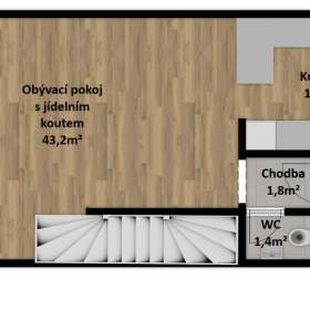 Foto inzerátu Prodej řadového rodinného domu 5+kk se zahradou a dvougaráží, Praha 8 - Staré Ďáblice