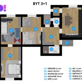 Foto inzerátu Prodej bytu 3+1 103 m² Čsl. armády, Šumperk