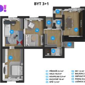 Foto inzerátu Prodej bytu 3+1 103 m² Čsl. armády, Šumperk