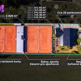 Foto inzerátu Prodej komerčního objektu s restaurací s 4 tenisovými kurty a 5 byty