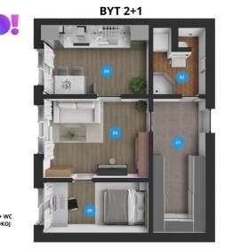 Foto inzerátu Pronájem bytu 2+1, 42 m², ul. Habrová, Třinec