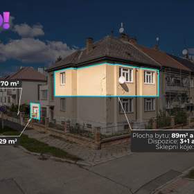 Foto inzerátu Prodej bytu 4+1 se zahradou a garáží, ul. Vrlova, Prostějov