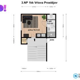 Foto inzerátu Prodej bytu 4+1 se zahradou a garáží, ul. Vrlova, Prostějov