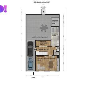 Foto inzerátu Pronájem rodinného domu 5+kk s garáží a zahradou, Obědkovice