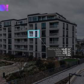 Pronájem bytu 1+kk, 45 m² s parkovacím místem a lodžií 5 m², ul. F. X. Riepla, Ostrava / 19655072