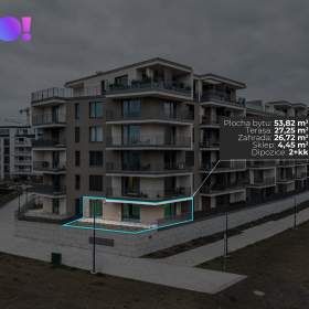 Pronájem bytu 2+kk, 54 m² s parkovacím místem, terasou a zahradou 54 m², ul. F. X. Riepla, Ostrava / 19655080