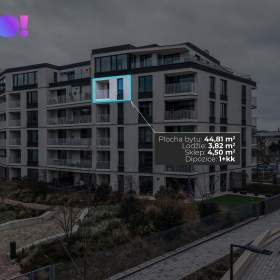 Pronájem bytu 1+kk, 45 m² s parkovacím místem a lodžií 4 m², ul. F. X. Riepla, Ostrava / 19676976