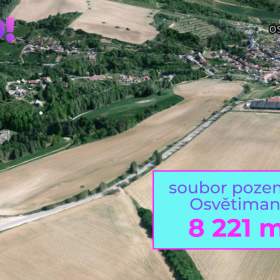 Prodej pole, 8 221 m², Osvětimany / 19865178