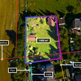 Prodej stavebního pozemku 1502 m², ul. Josefa Seiferta, Polanka nad Odrou / 19960273