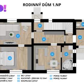 Foto inzerátu Prodej rodinného domu 6+1, pozemek 1 501 m², ul. Horní, Havířov