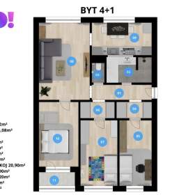 Foto inzerátu Prodej bytu 4+1, 84,21 m², ul. Horymírova, Ostrava - Zábřeh