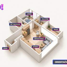 Foto inzerátu Prodej střešního bytu s terasou, 2+kk, 65m², Vinohradská ul., Strašnice