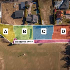 Foto inzerátu Stavební pozemek C, 900 m2, voda, kanalizace, plyn, elektřina, CETIN, veřejné osvětlení, silnice.