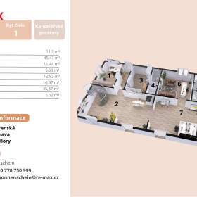 Foto inzerátu Pronájem kanceláří 188m2 v Mariánských Horách